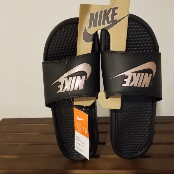 nike benassi jdi rose gold